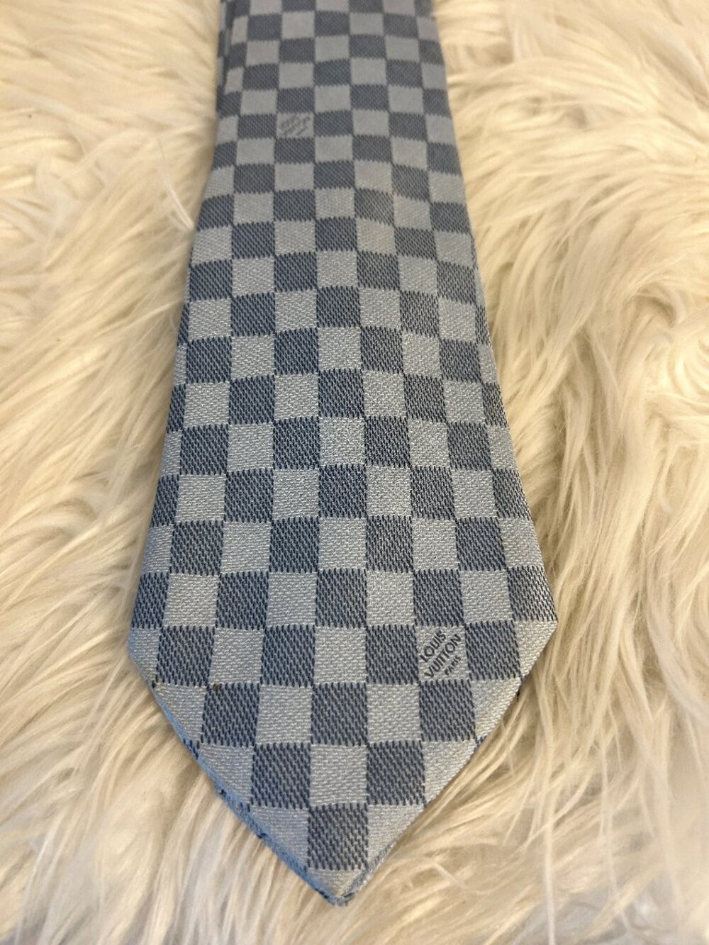 Louis Vuitton Damier Tie-dark and light blues - Picture 2 of 11
